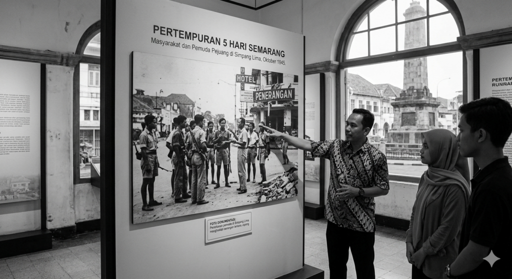 foto dampak pertempuran  5 hari semarang